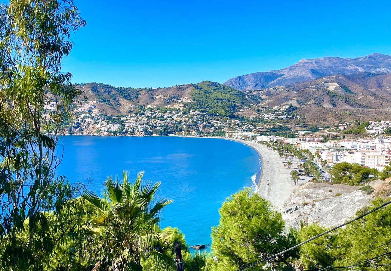 Villa à La Herradura - Belle maison espagnole traditionnelle de 6 chambres avec une vue imprenable et une piscine privée chauffée